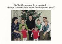 Carte humour Noël de Cath Tate - Suis-je vraiment de la même famille ... - 10.5x15 cm